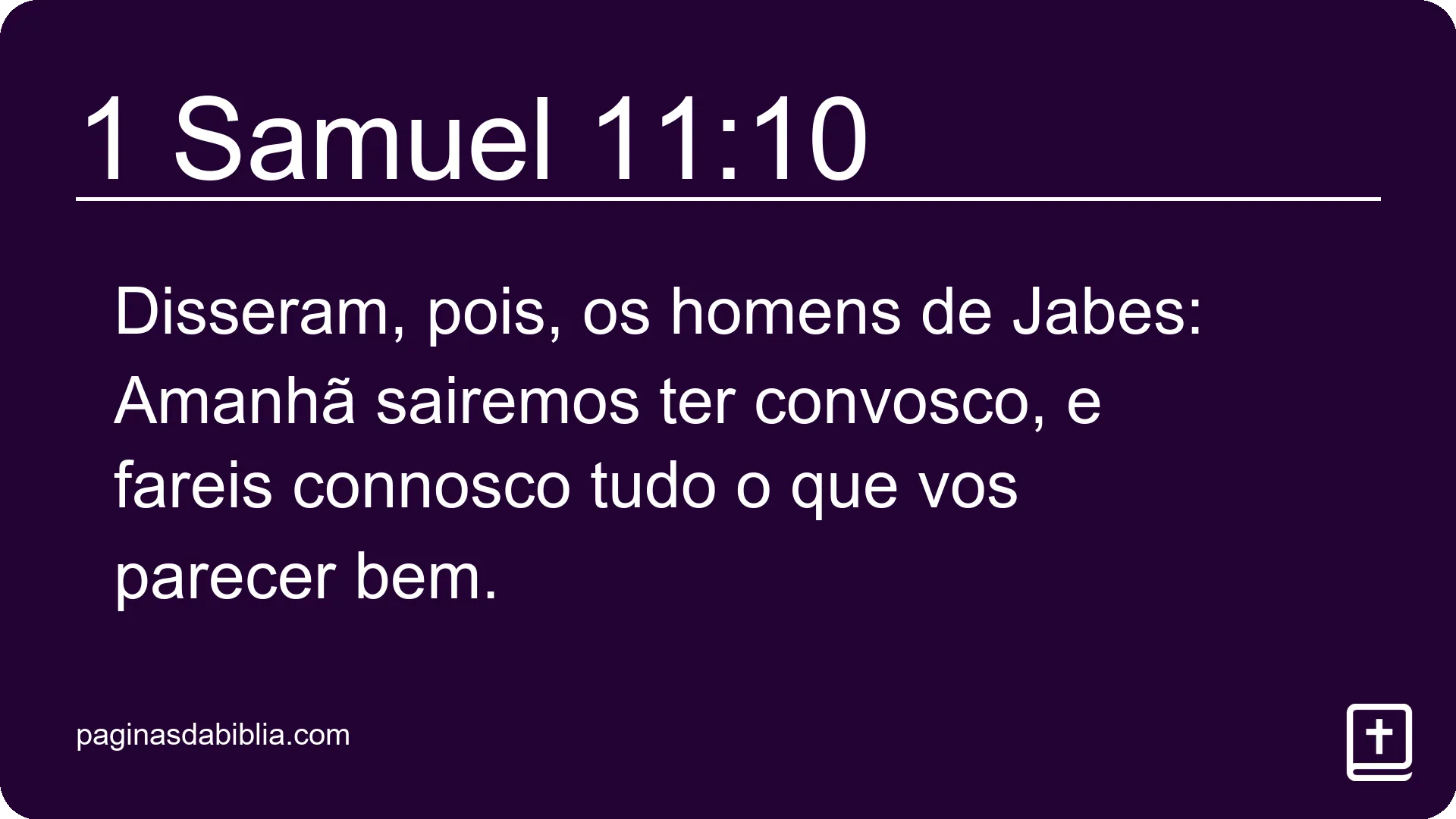 1 Samuel 11:10