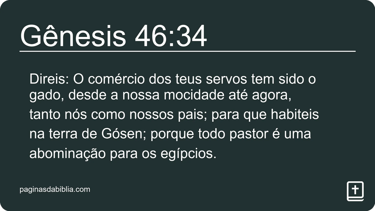 Gênesis 46:34