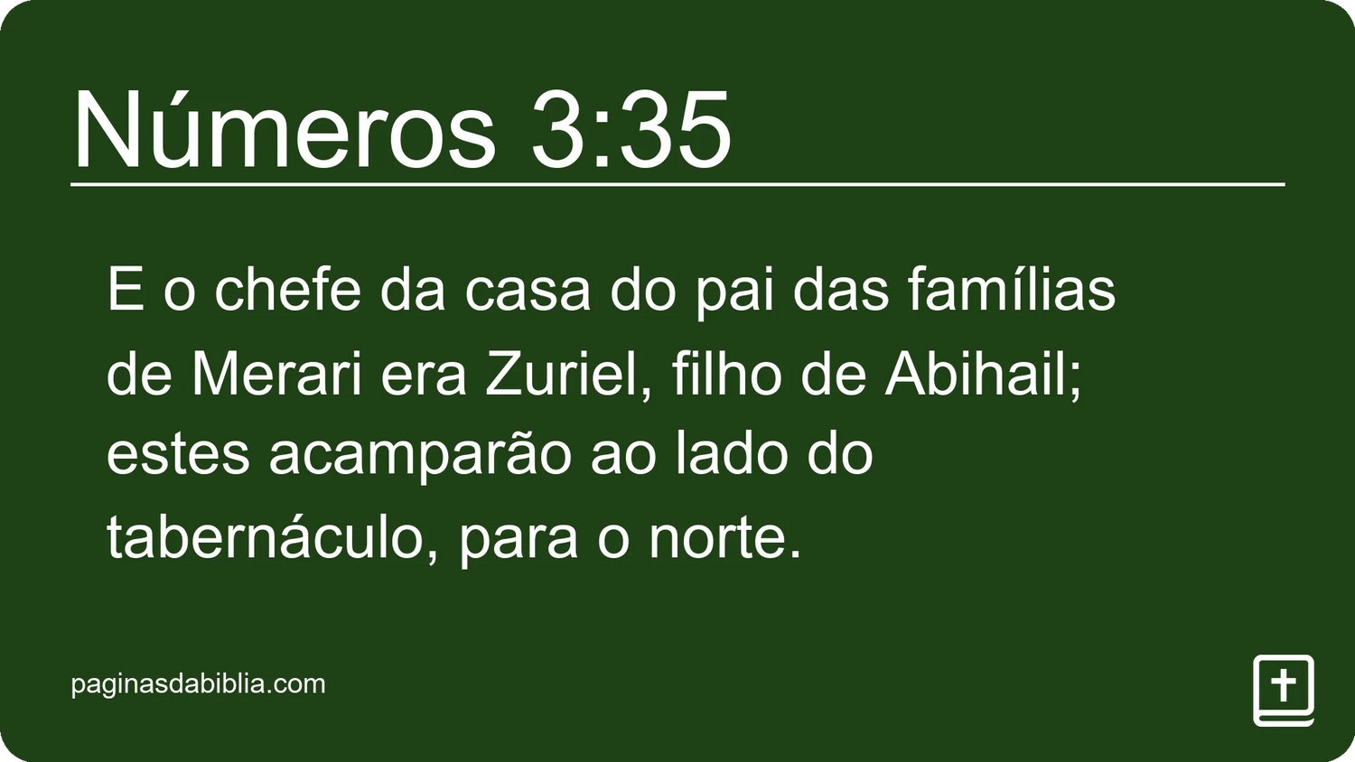 Números 3:35