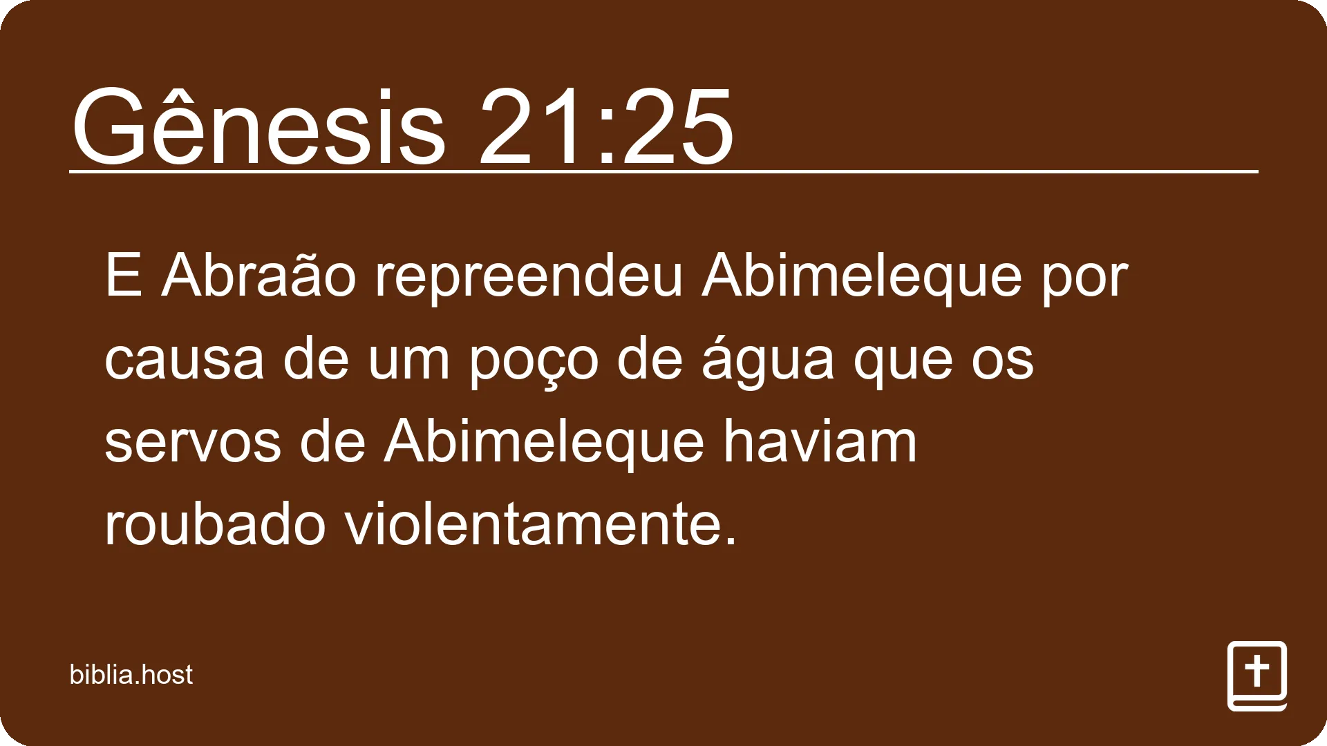 Gênesis 21:25