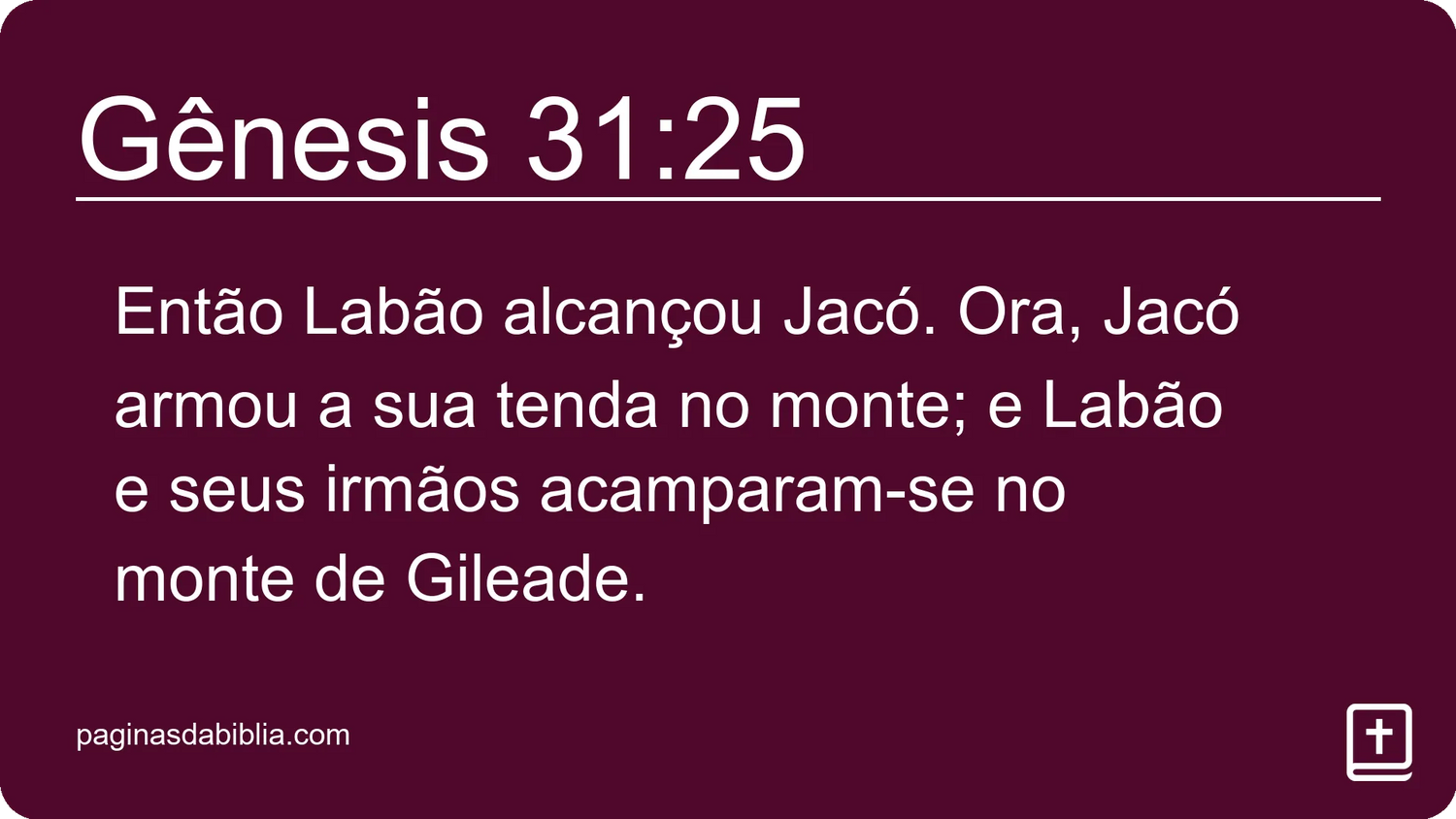 Gênesis 31:25