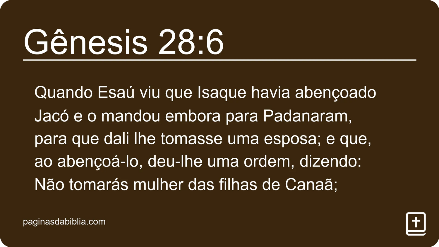 Gênesis 28:6