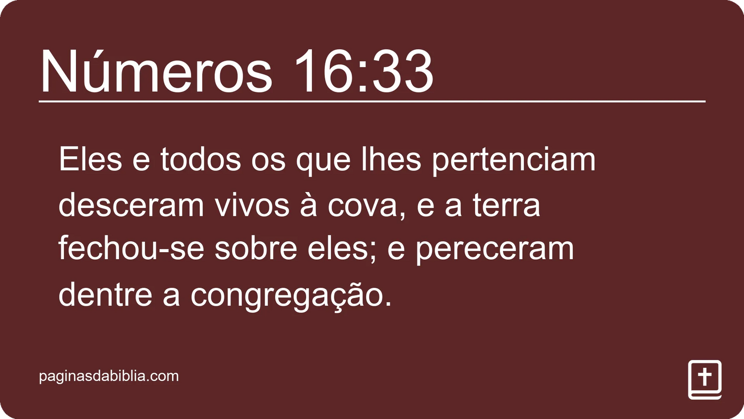 Números 16:33