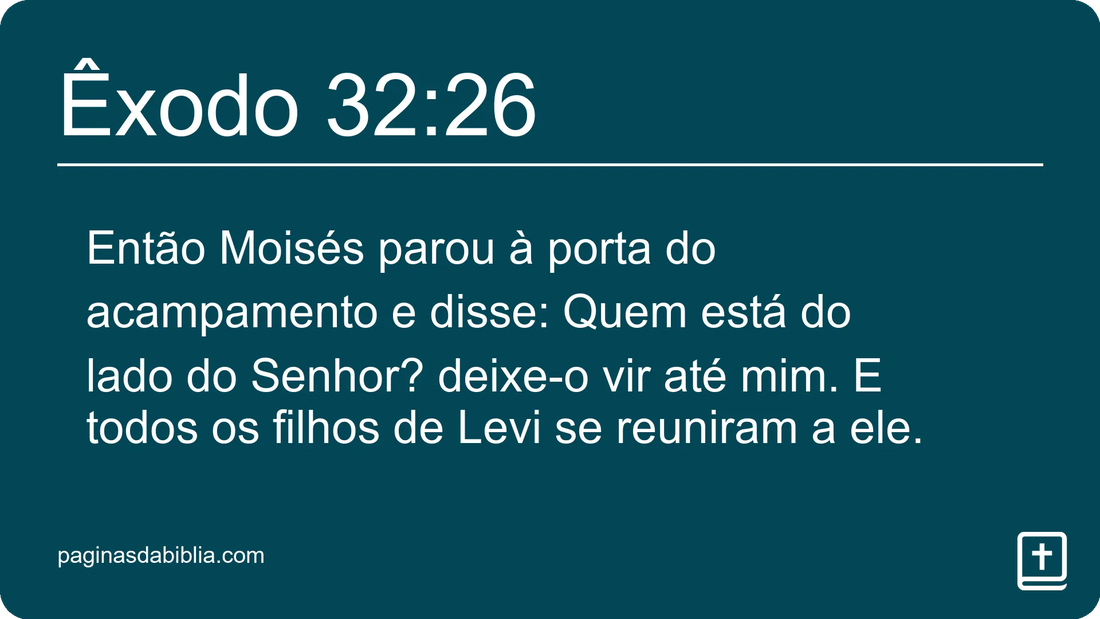 Êxodo 32:26