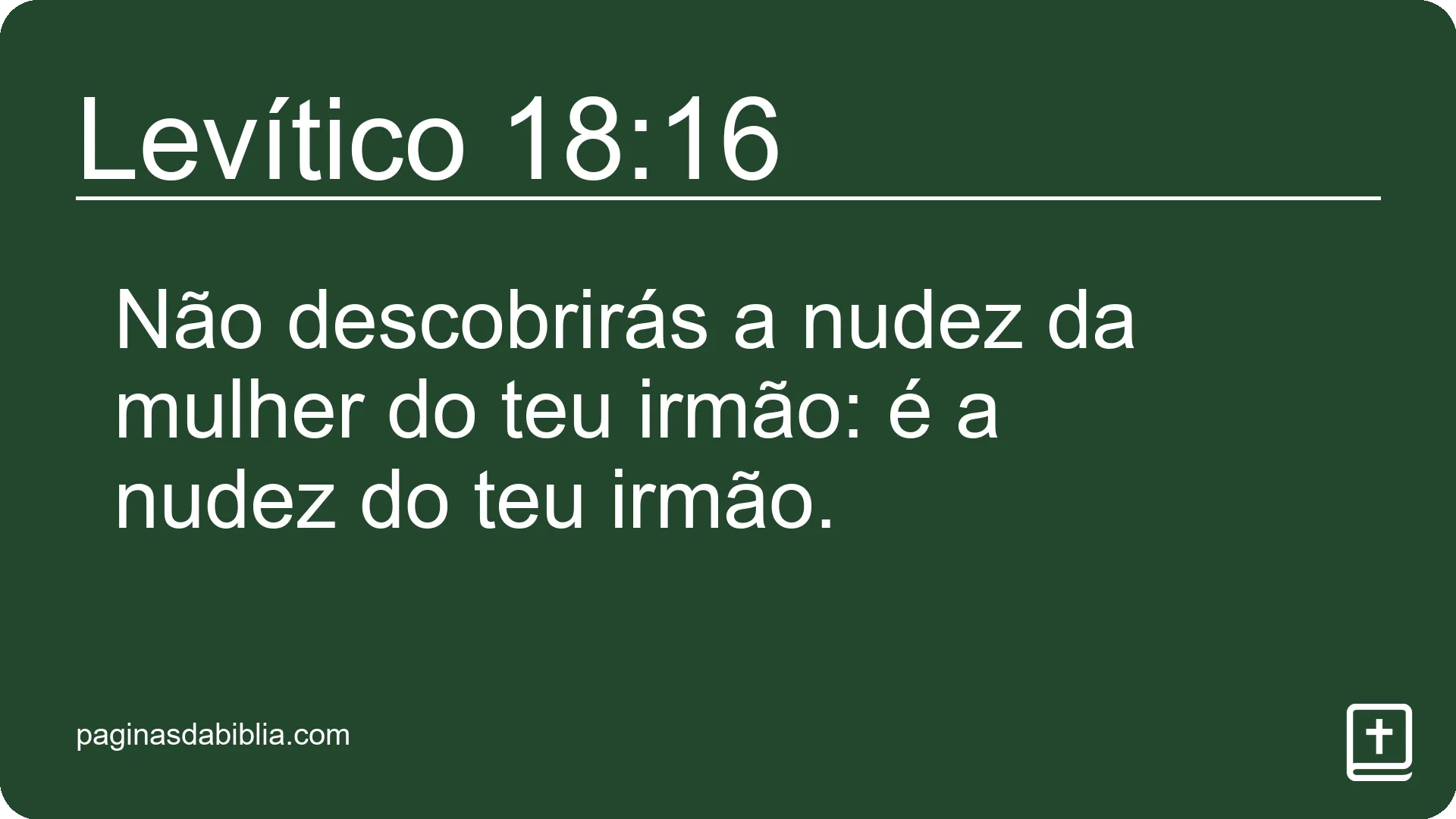 Levítico 18:16