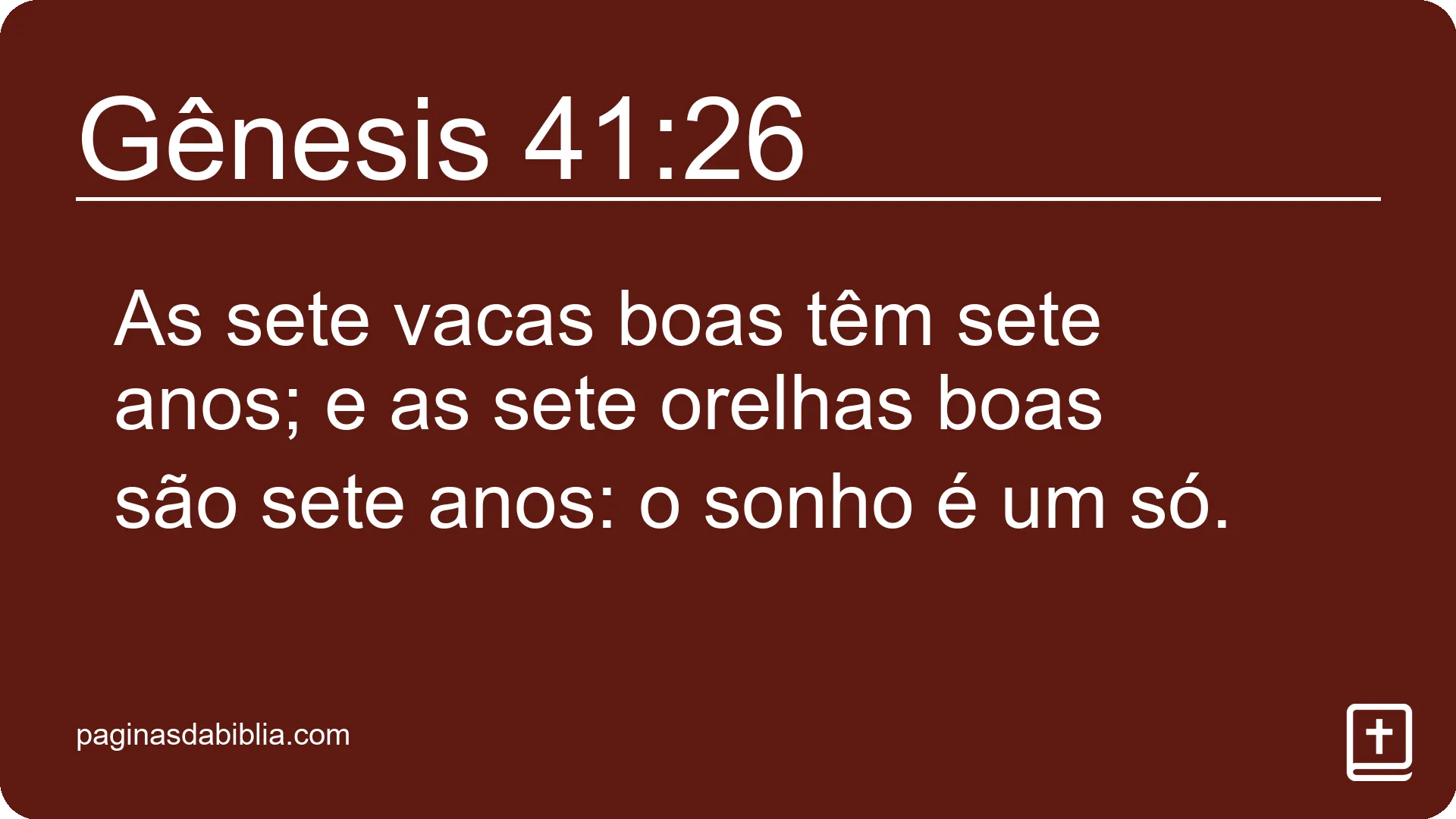 Gênesis 41:26