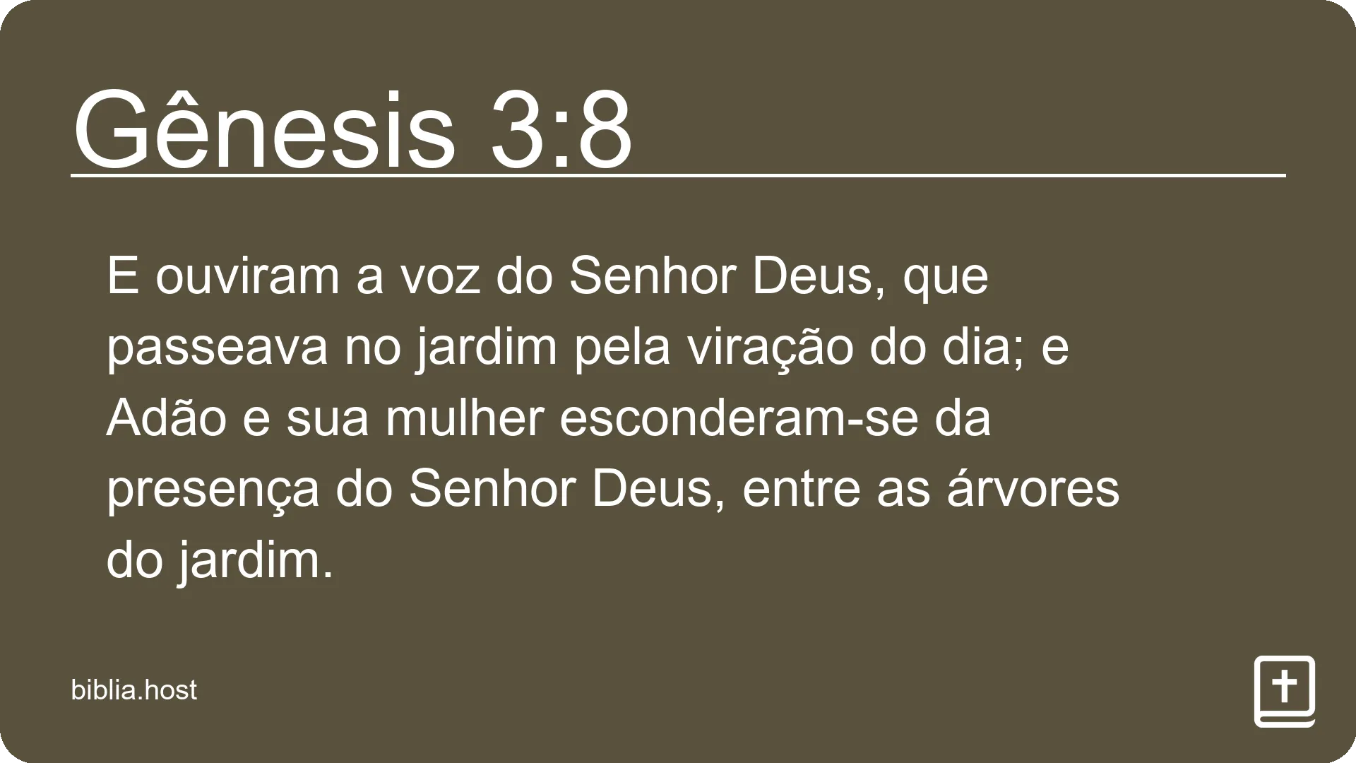 Gênesis 3:8