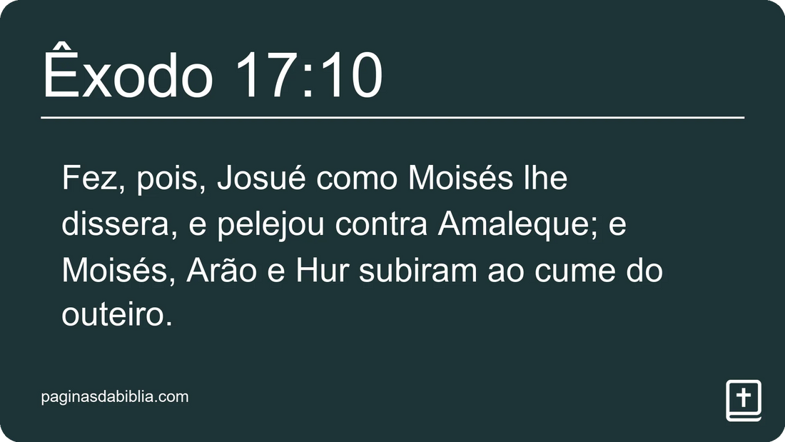 Êxodo 17:10