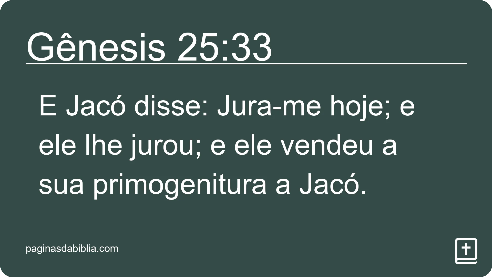 Gênesis 25:33