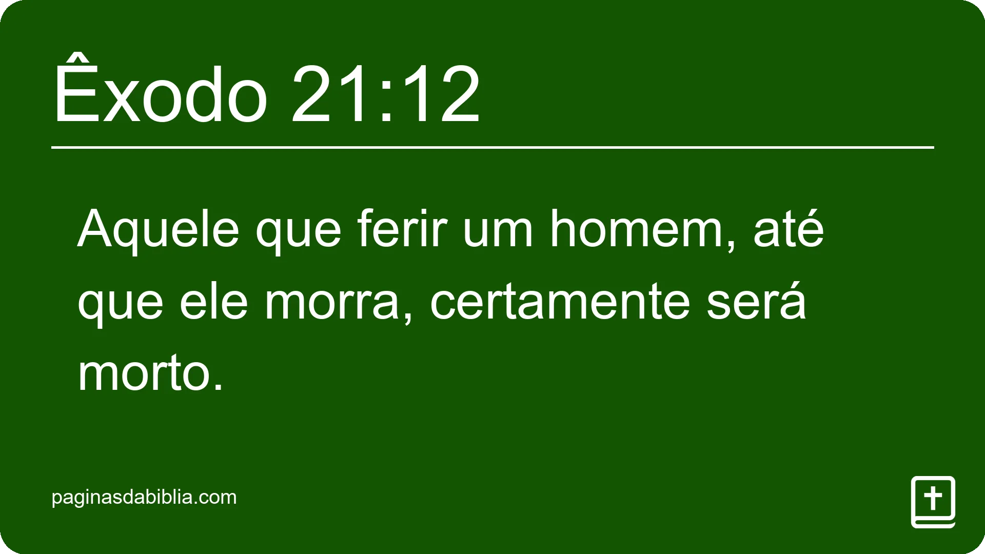 Êxodo 21:12