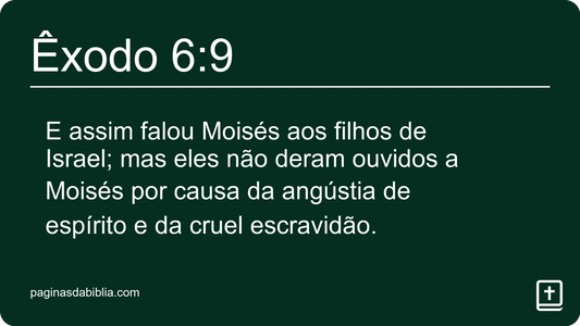 Êxodo 6:9