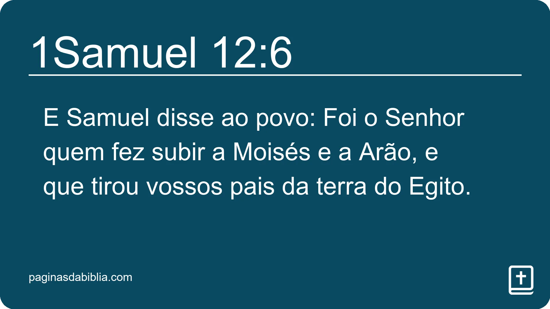 1Samuel 12:6