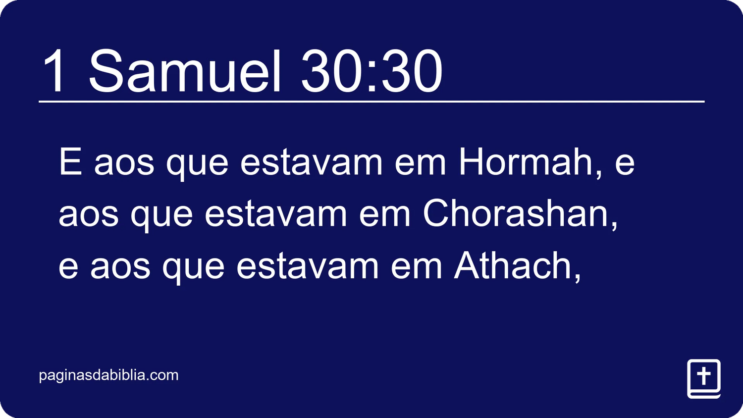 1 Samuel 30:30