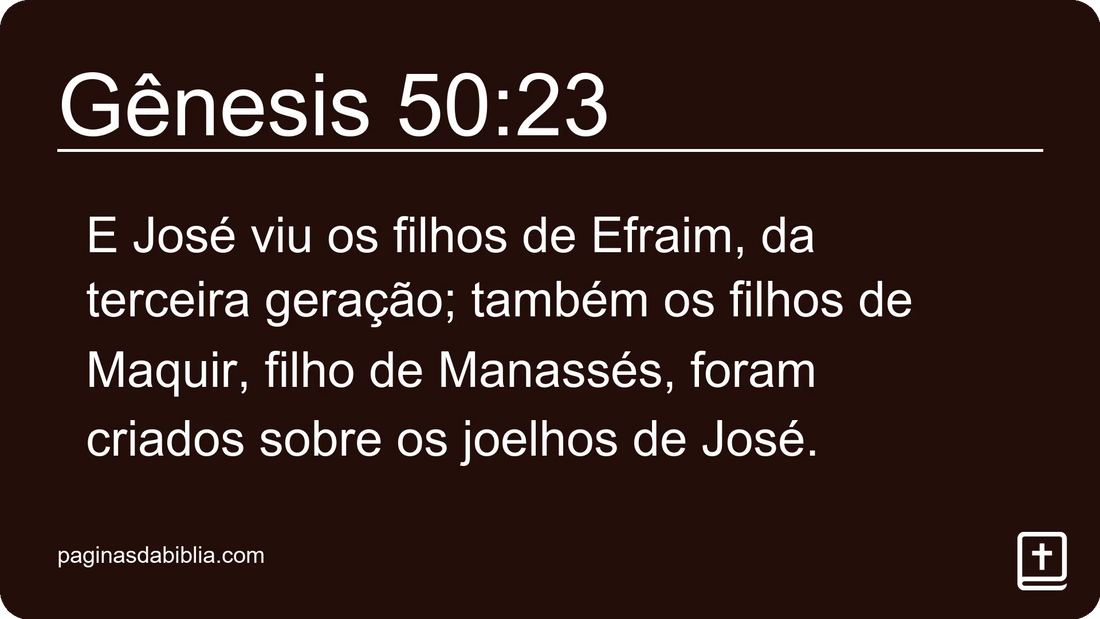 Gênesis 50:23