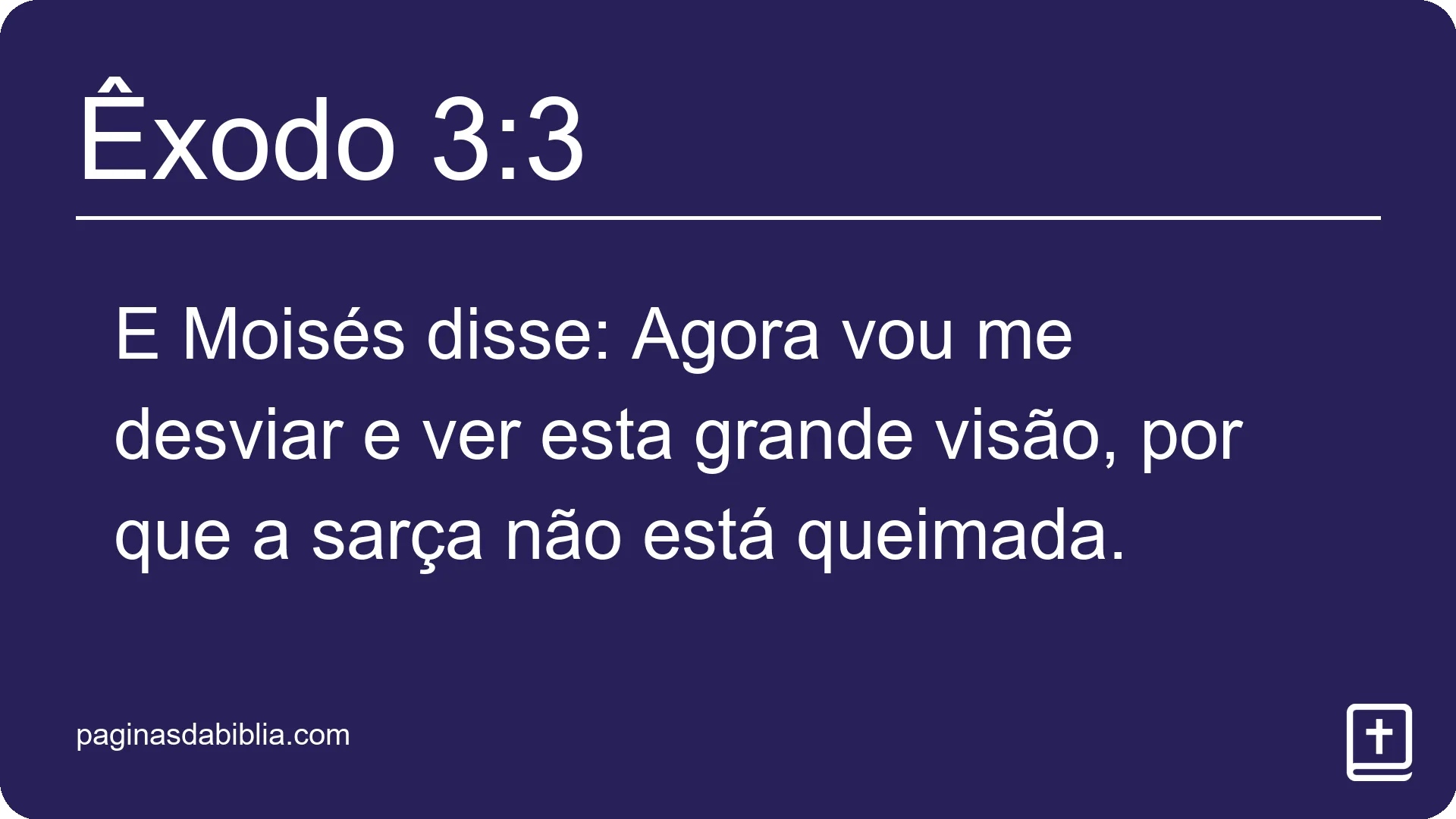 Êxodo 3:3