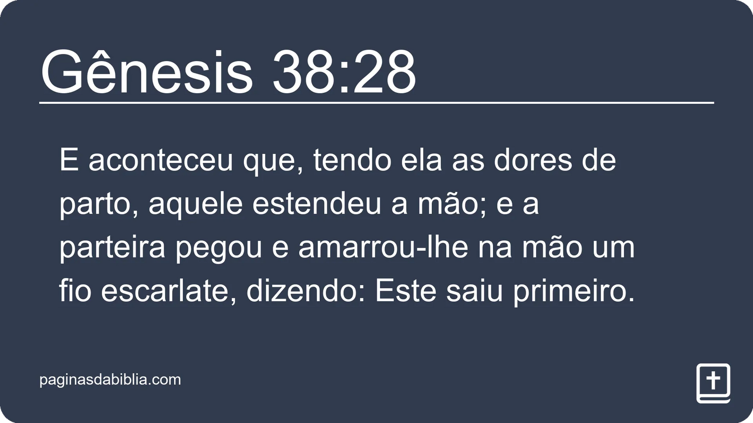 Gênesis 38:28