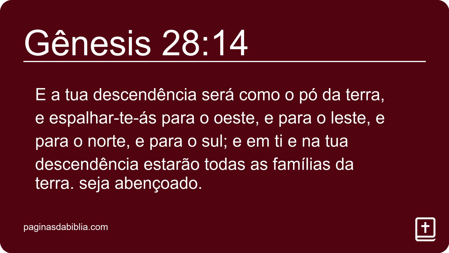 Gênesis 28:14