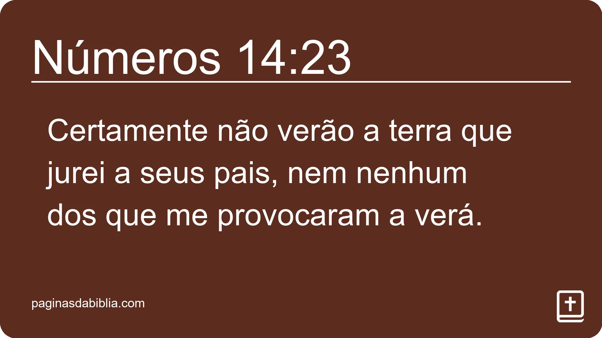 Números 14:23