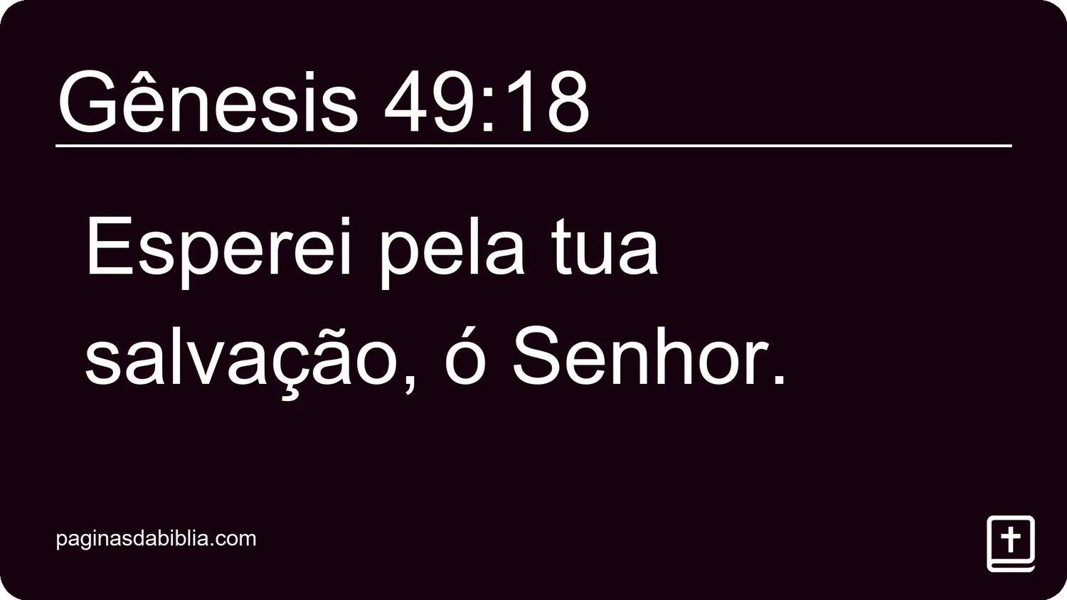 Gênesis 49:18