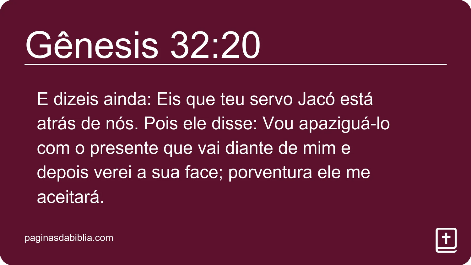 Gênesis 32:20