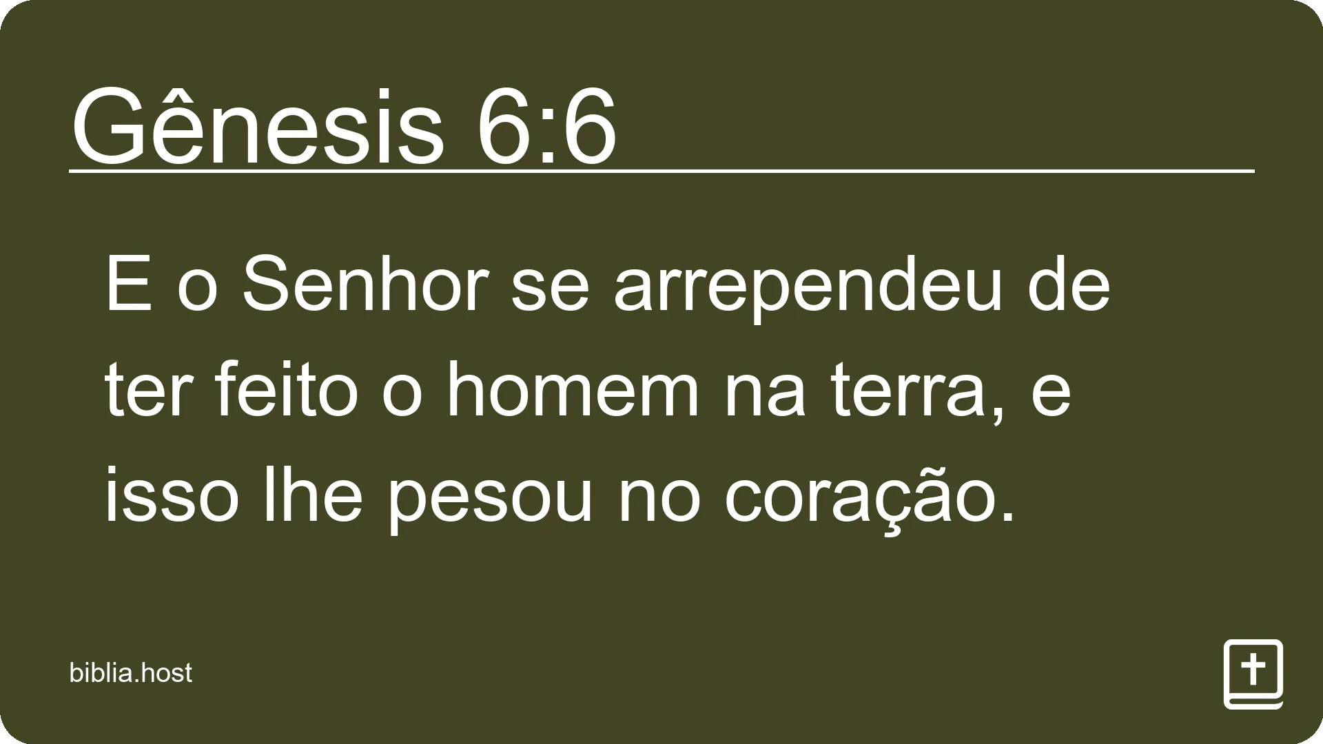 Gênesis 6:6