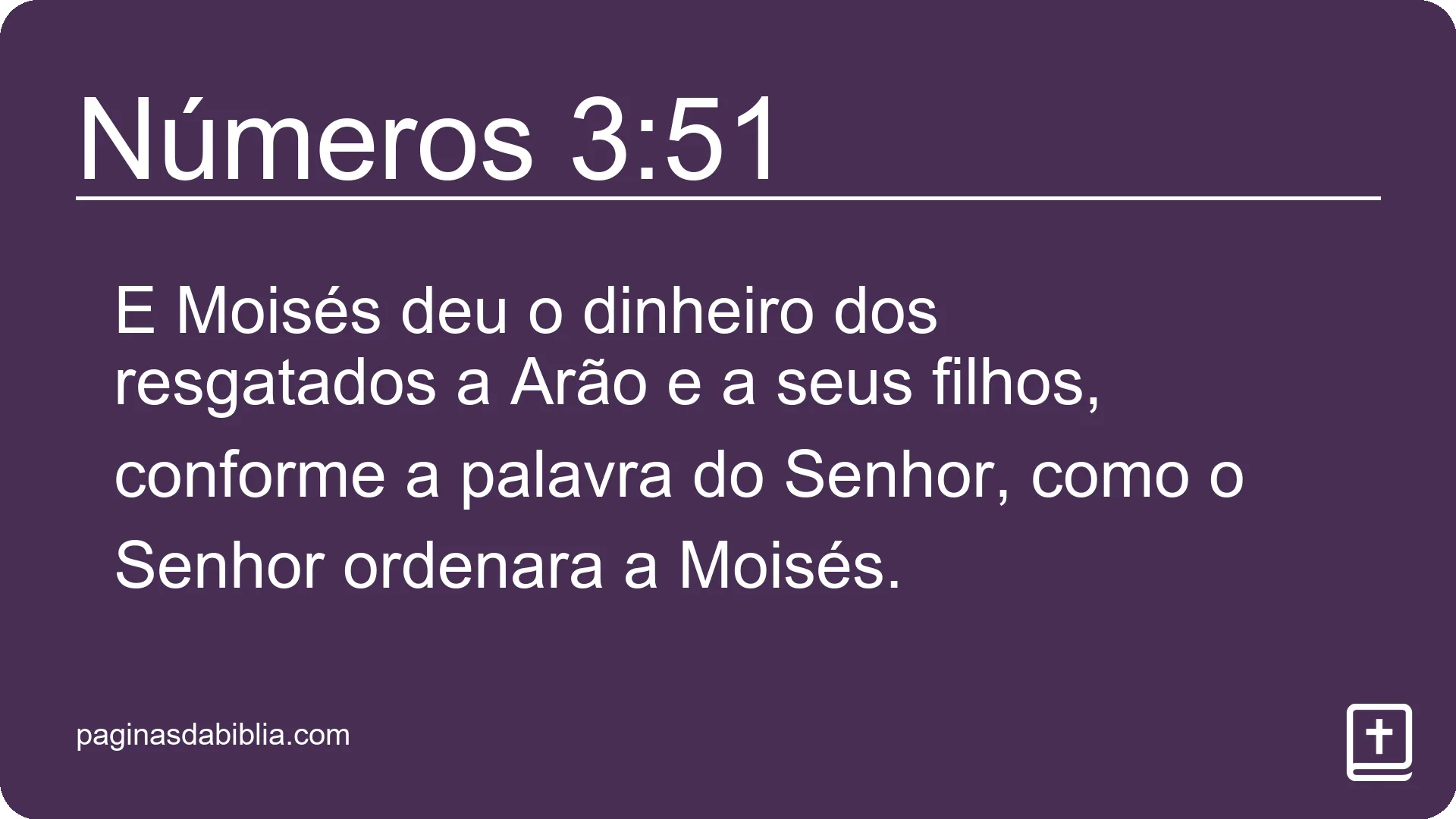 Números 3:51