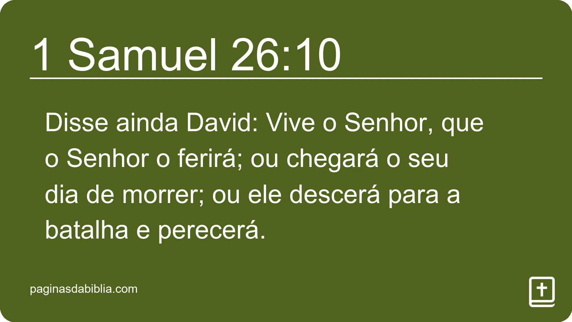 1 Samuel 26:10