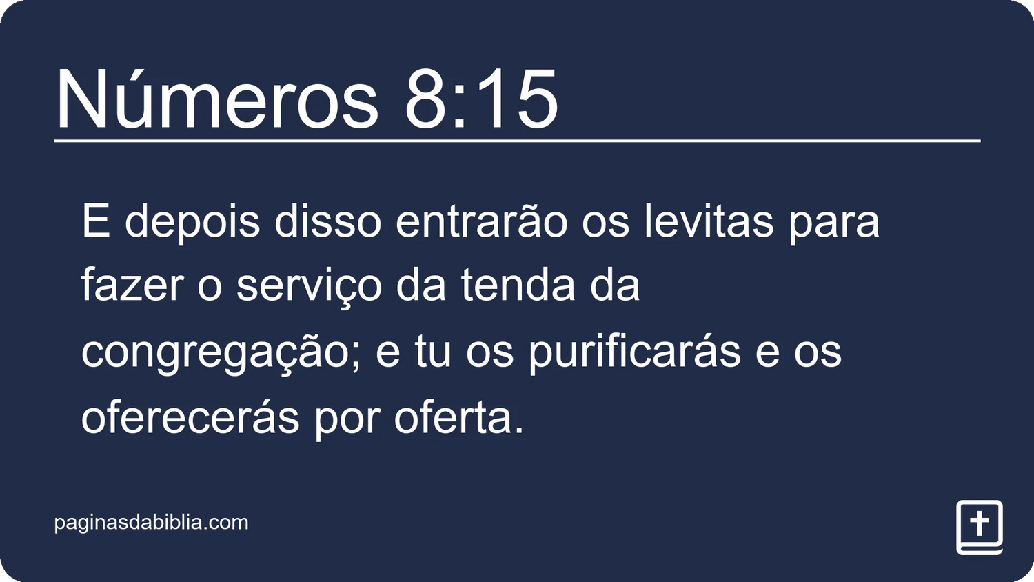 Números 8:15