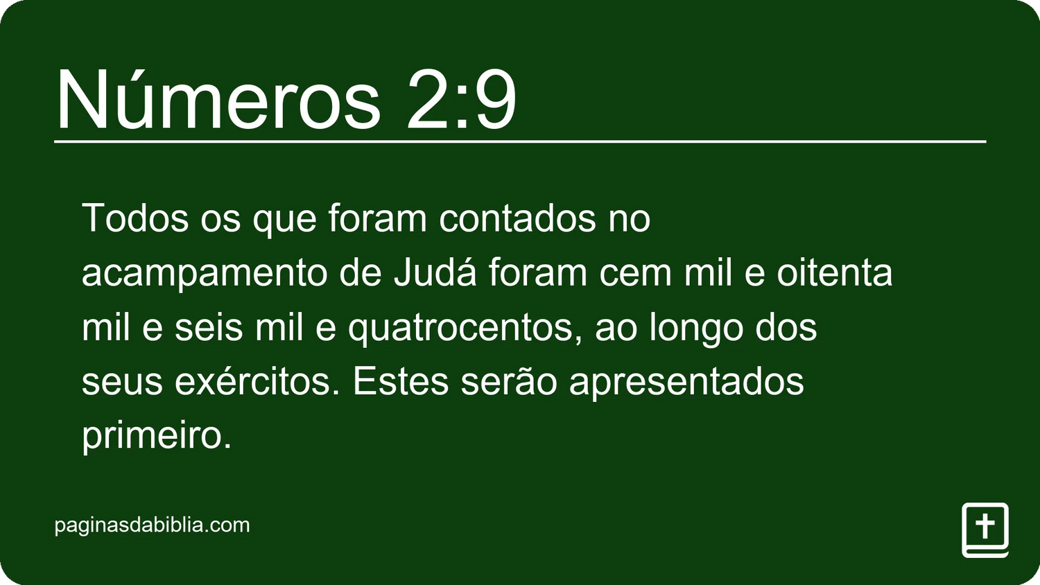 Números 2:9