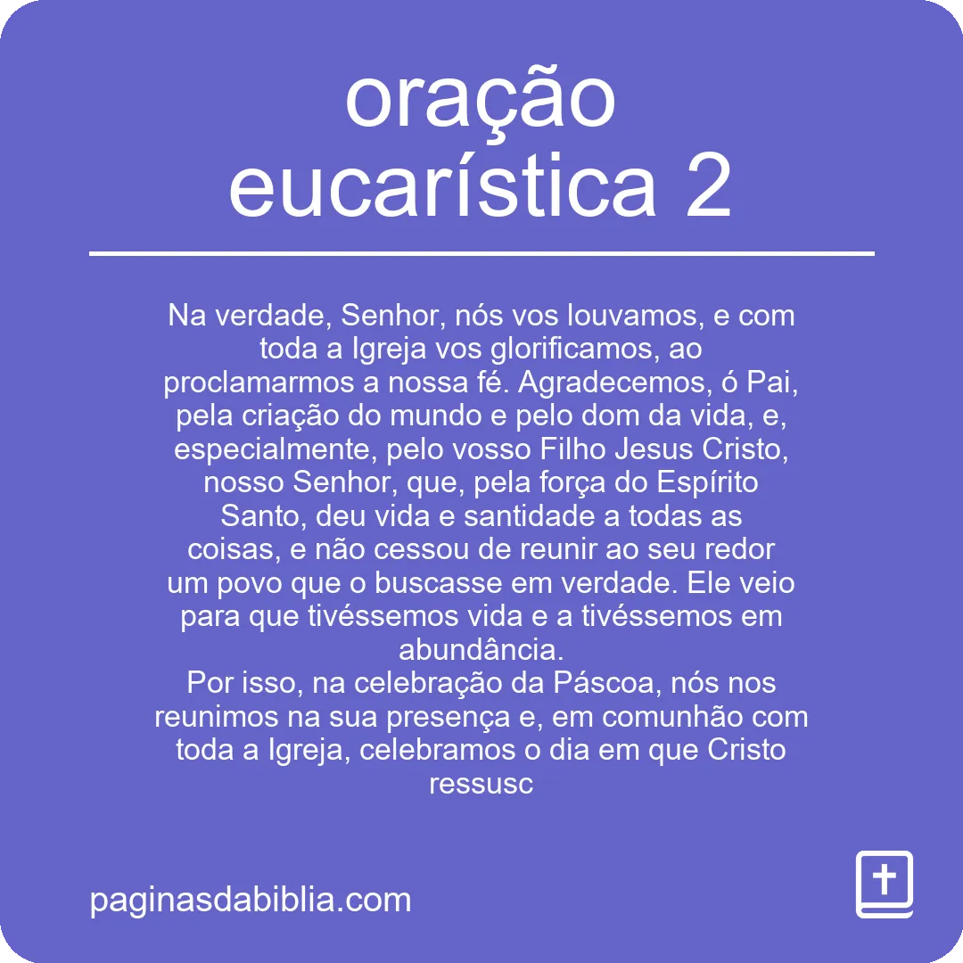 oração eucarística 2