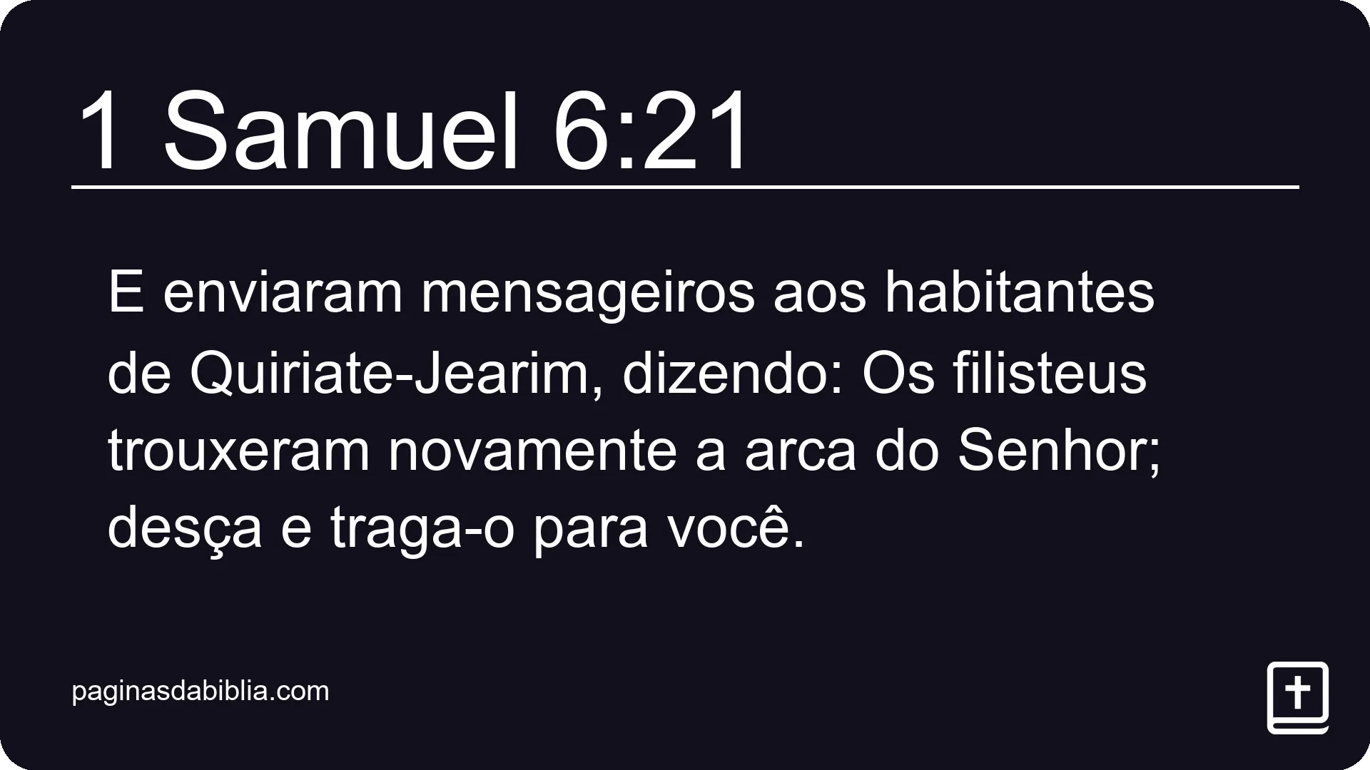 1 Samuel 6:21