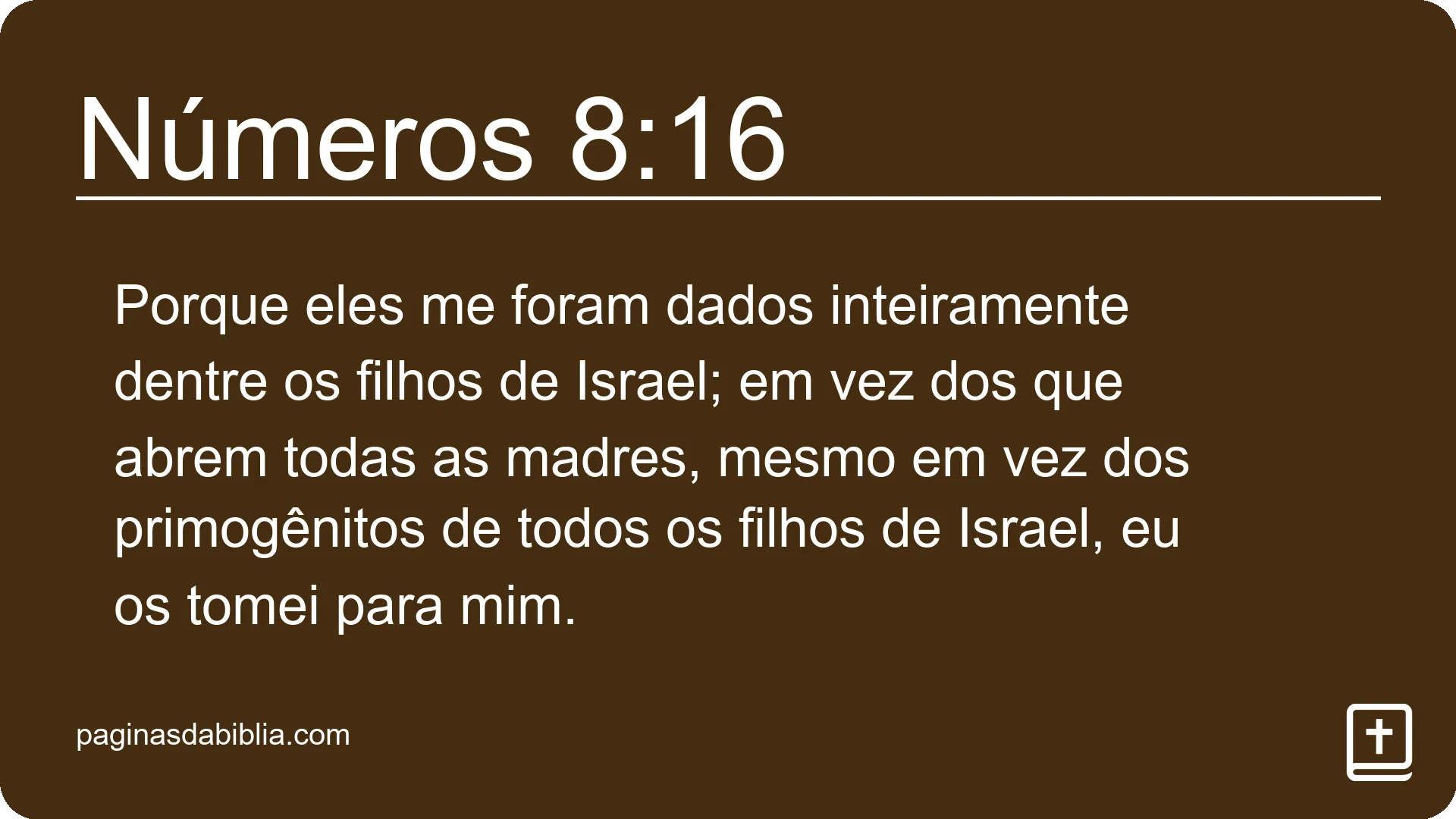 Números 8:16