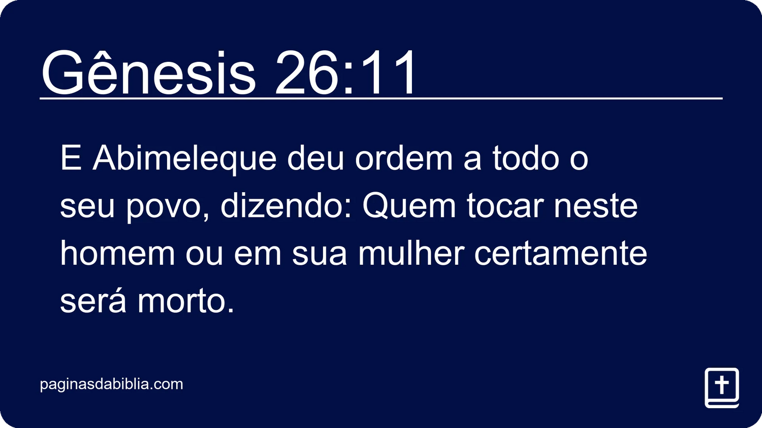 Gênesis 26:11