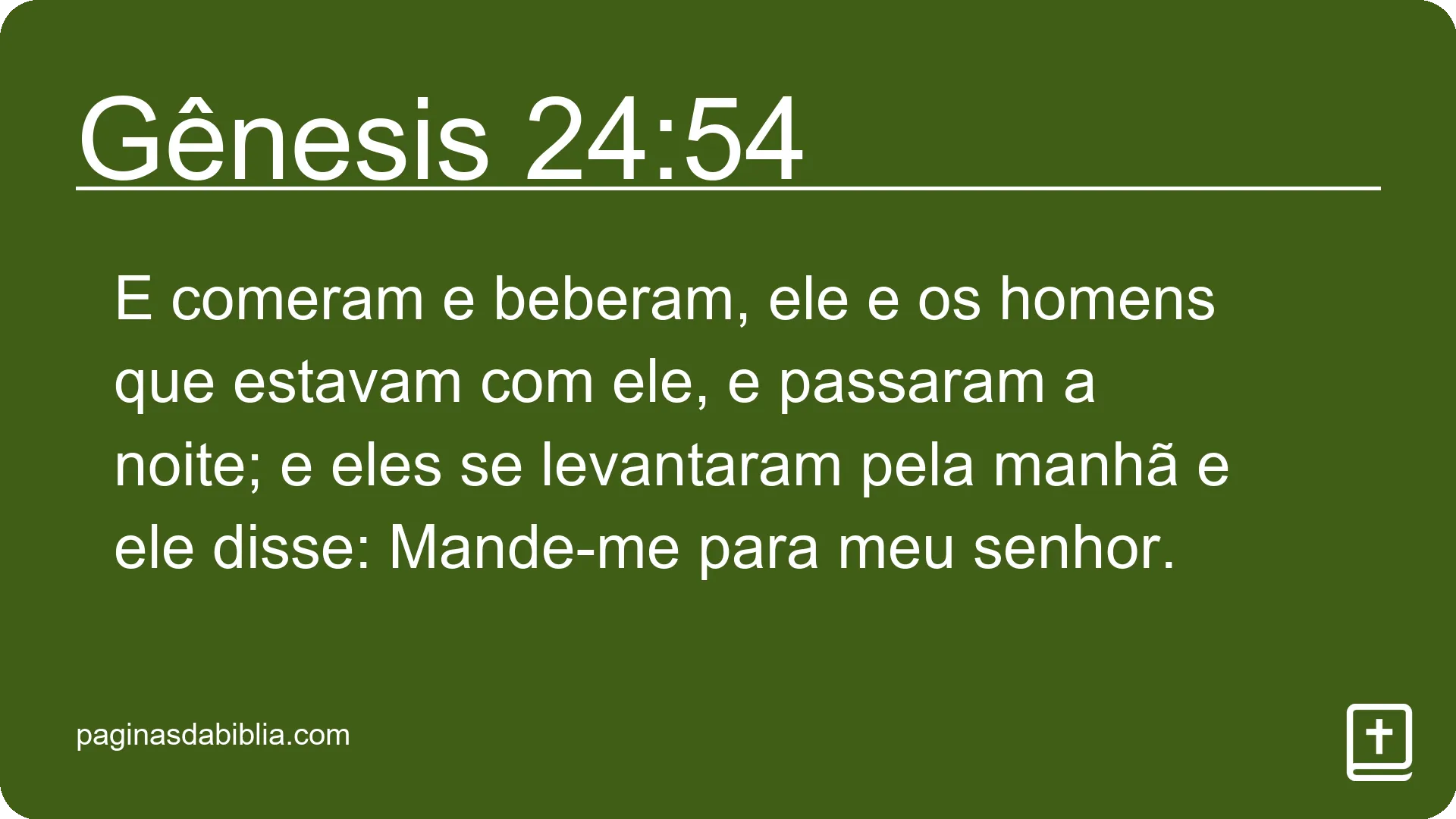 Gênesis 24:54