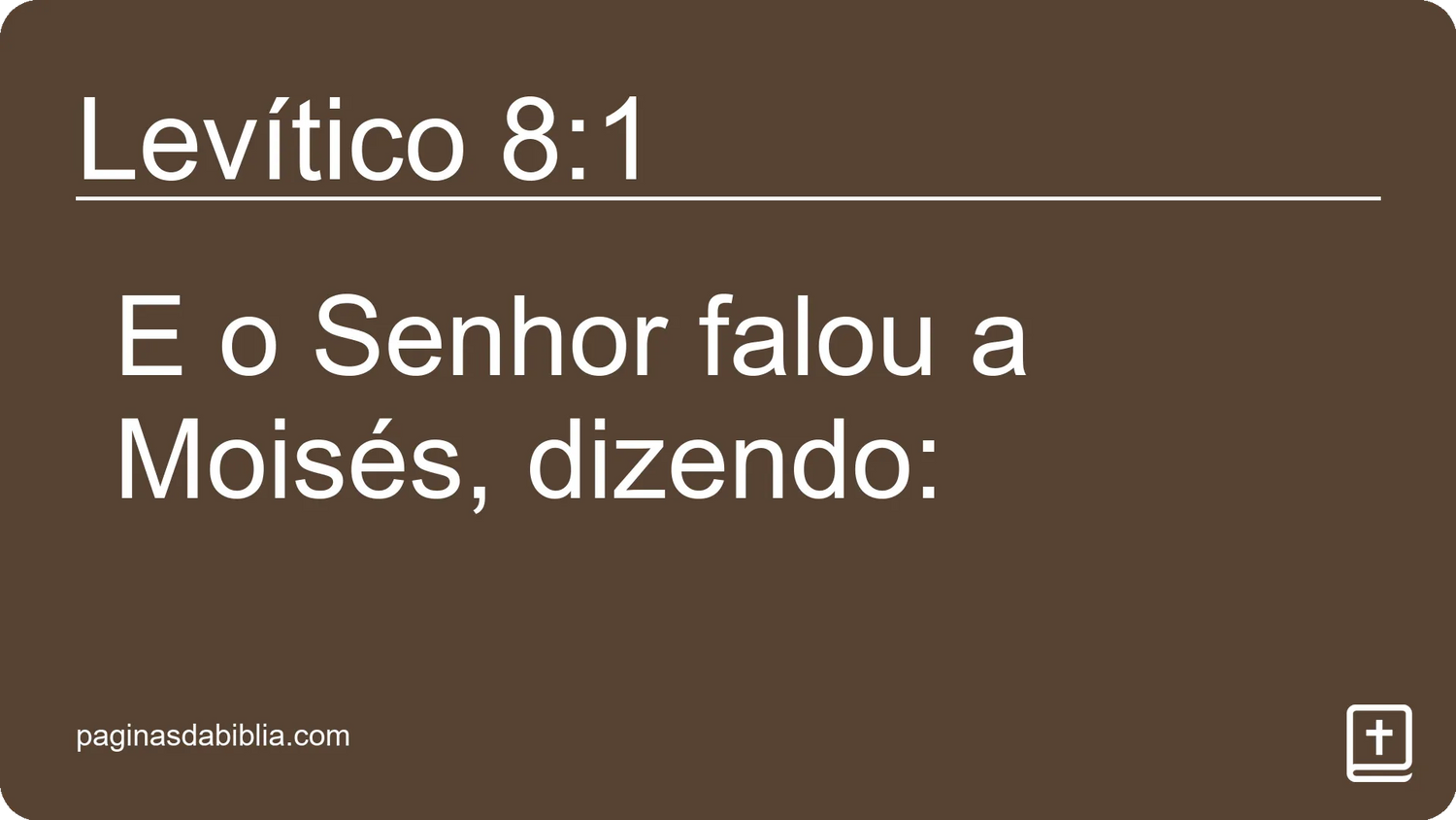 Levítico 8:1