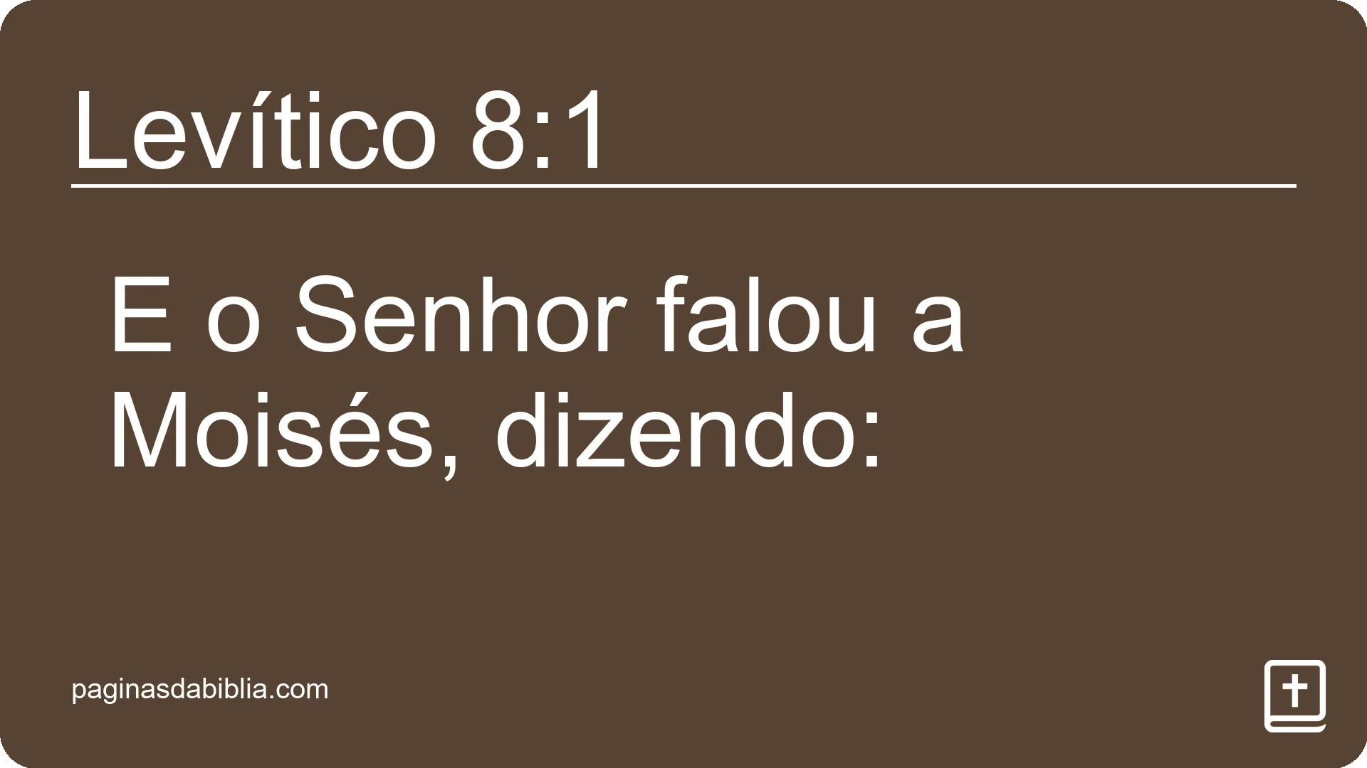 Levítico 8:1