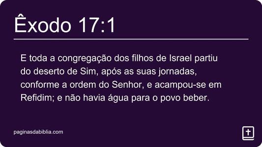 Êxodo 17:1