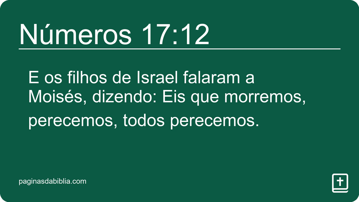 Números 17:12