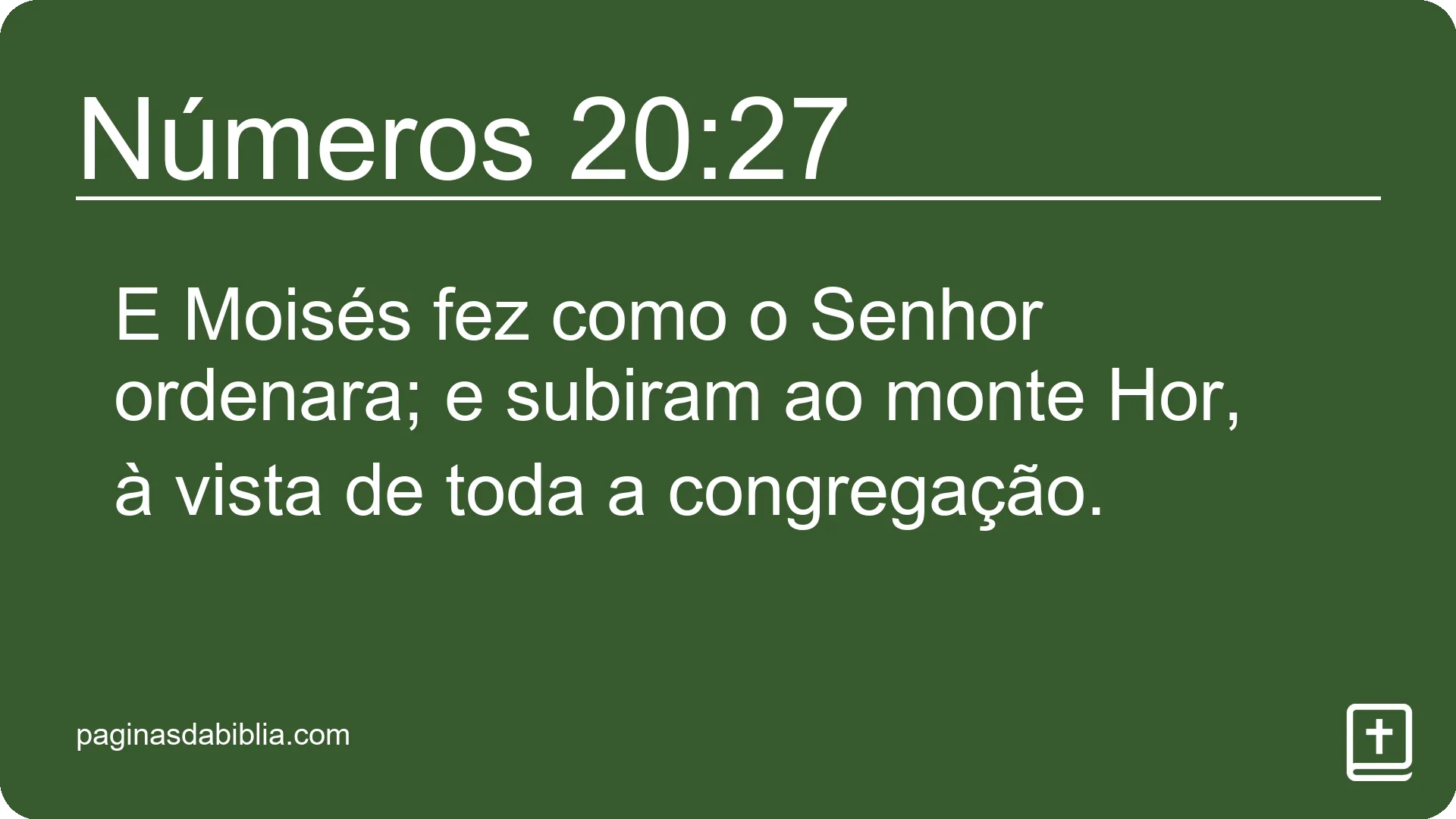 Números 20:27