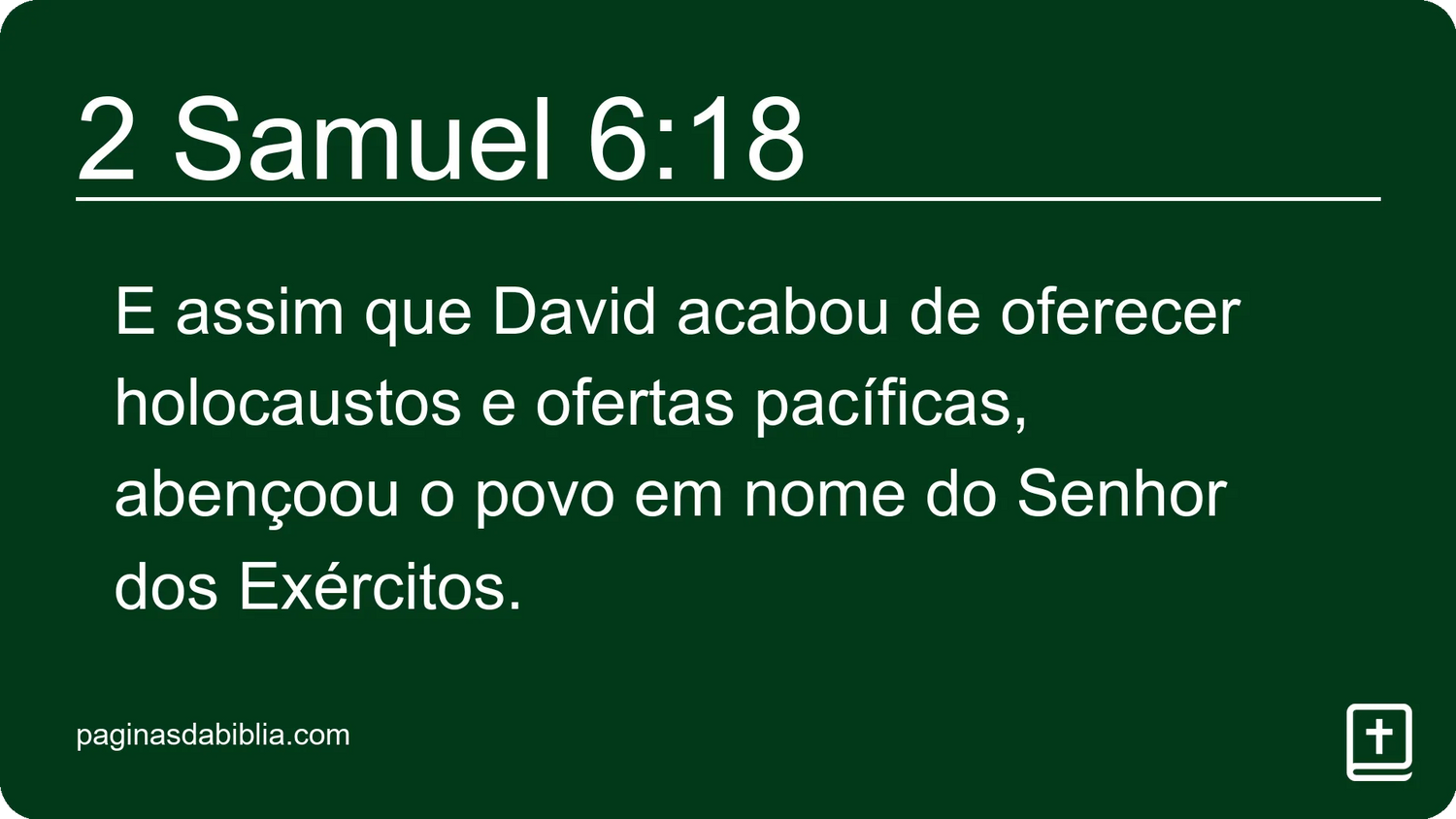 2 Samuel 6:18