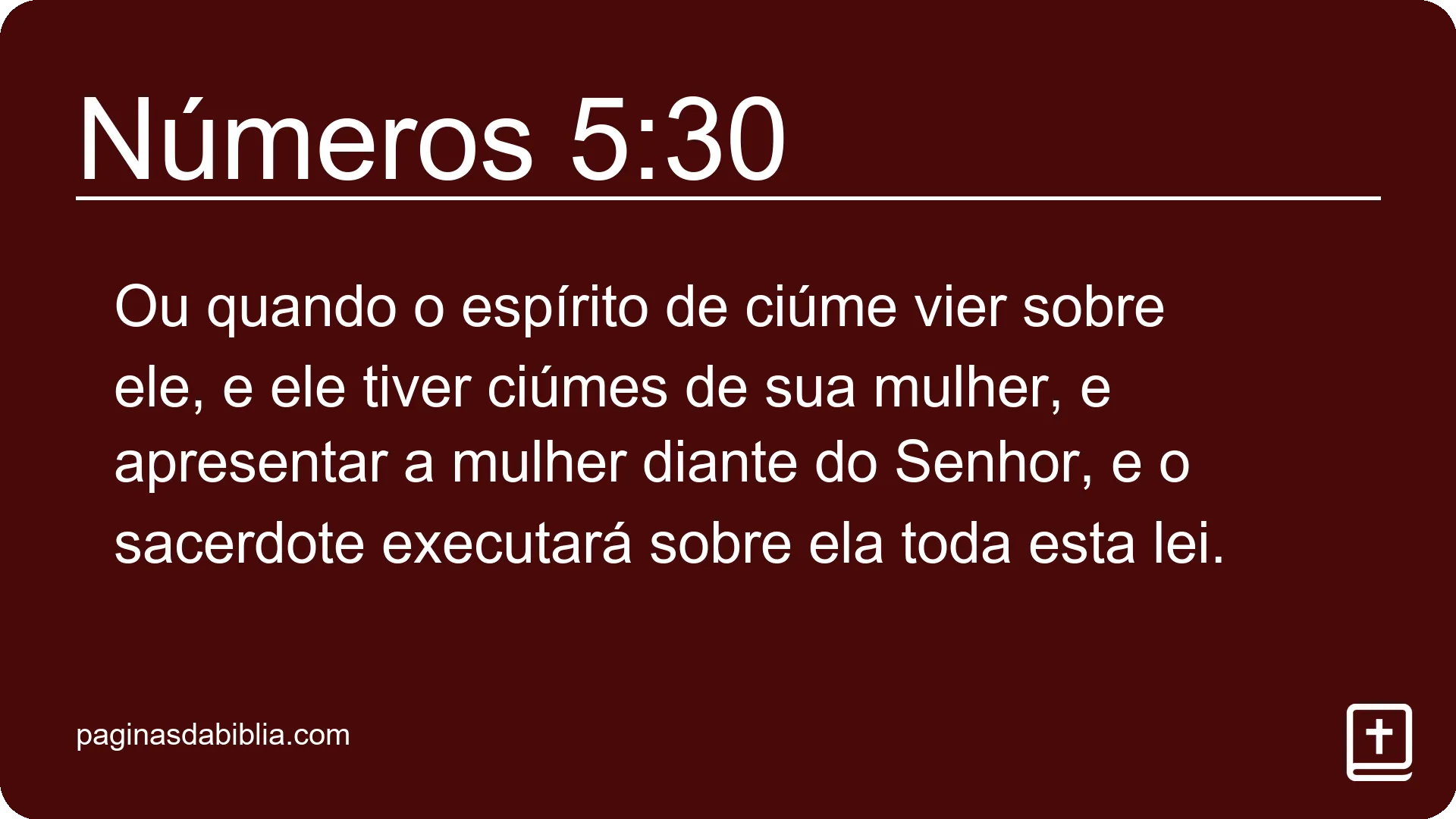 Números 5:30