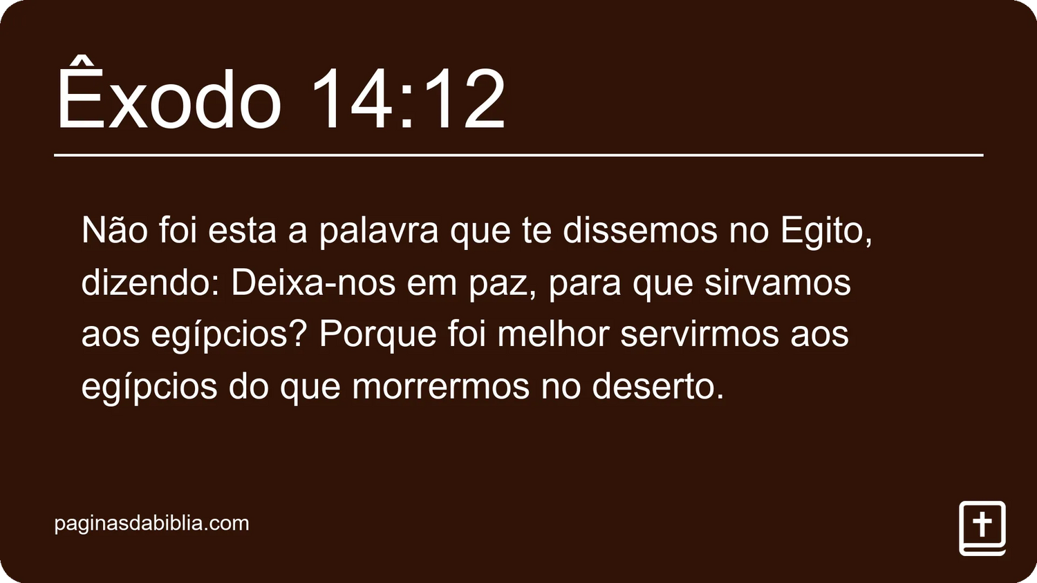 Êxodo 14:12