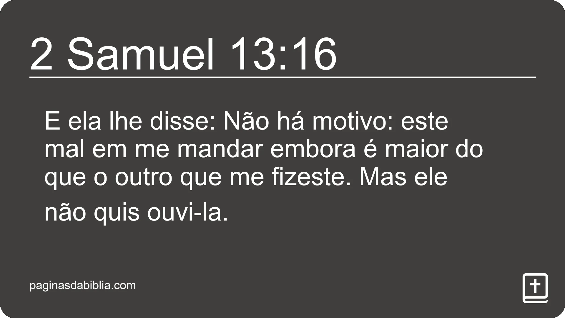 2 Samuel 13:16