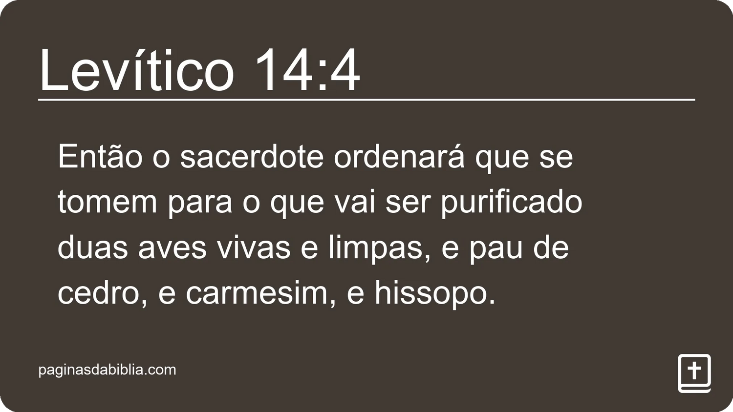 Levítico 14:4