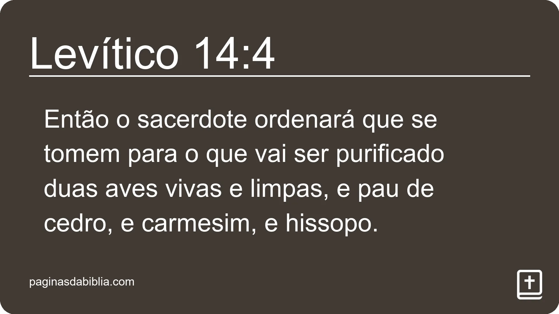 Levítico 14:4