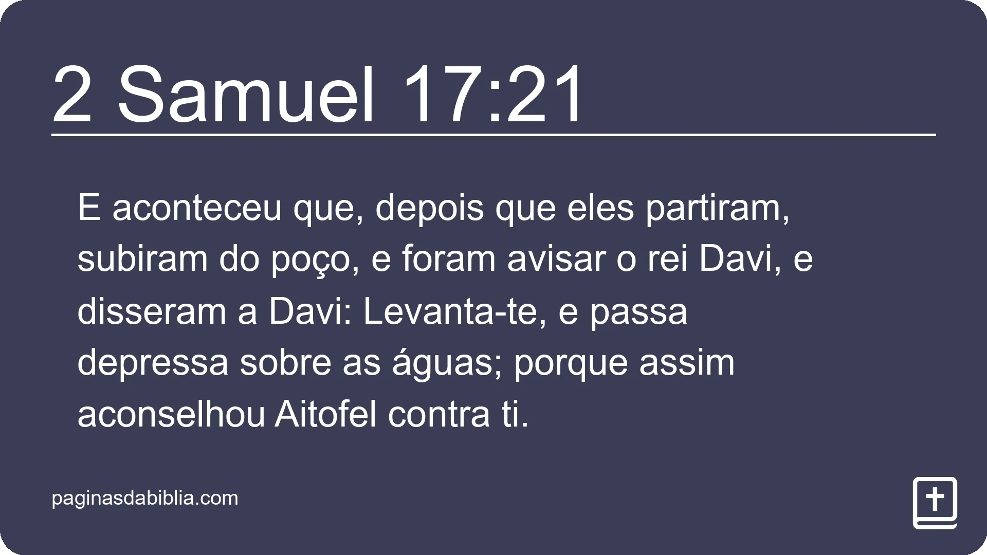 2 Samuel 17:21