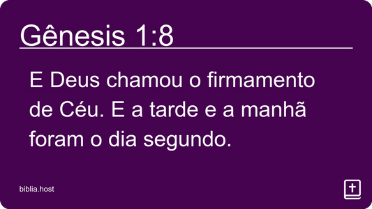 Gênesis 1:8