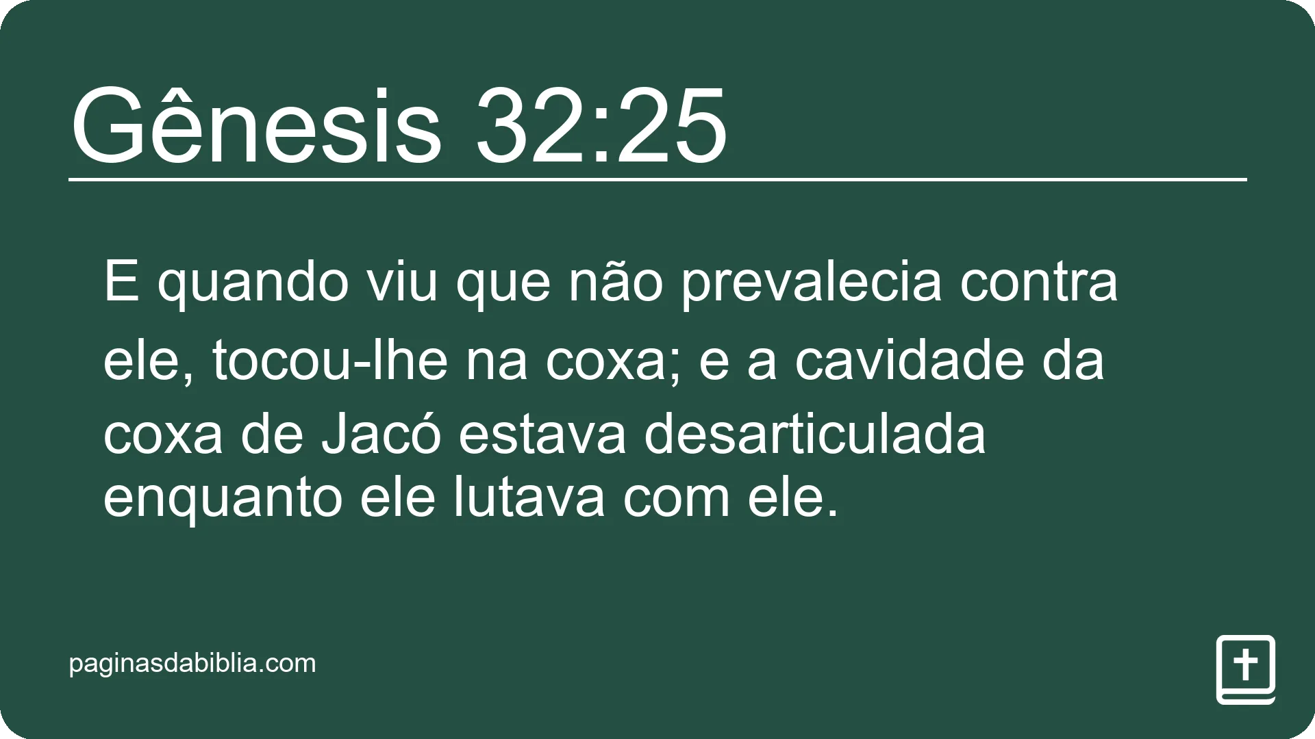 Gênesis 32:25