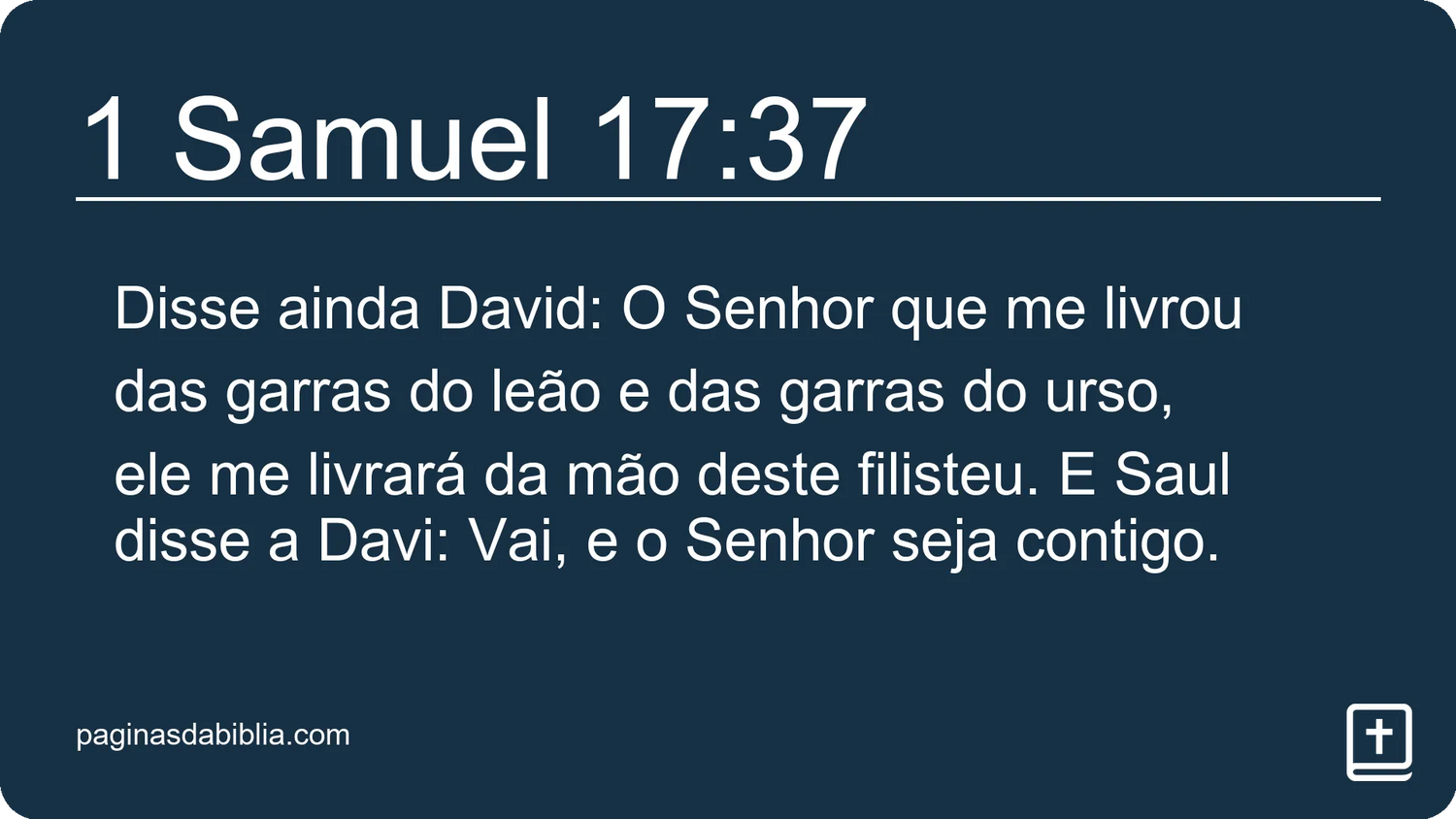 1 Samuel 17:37