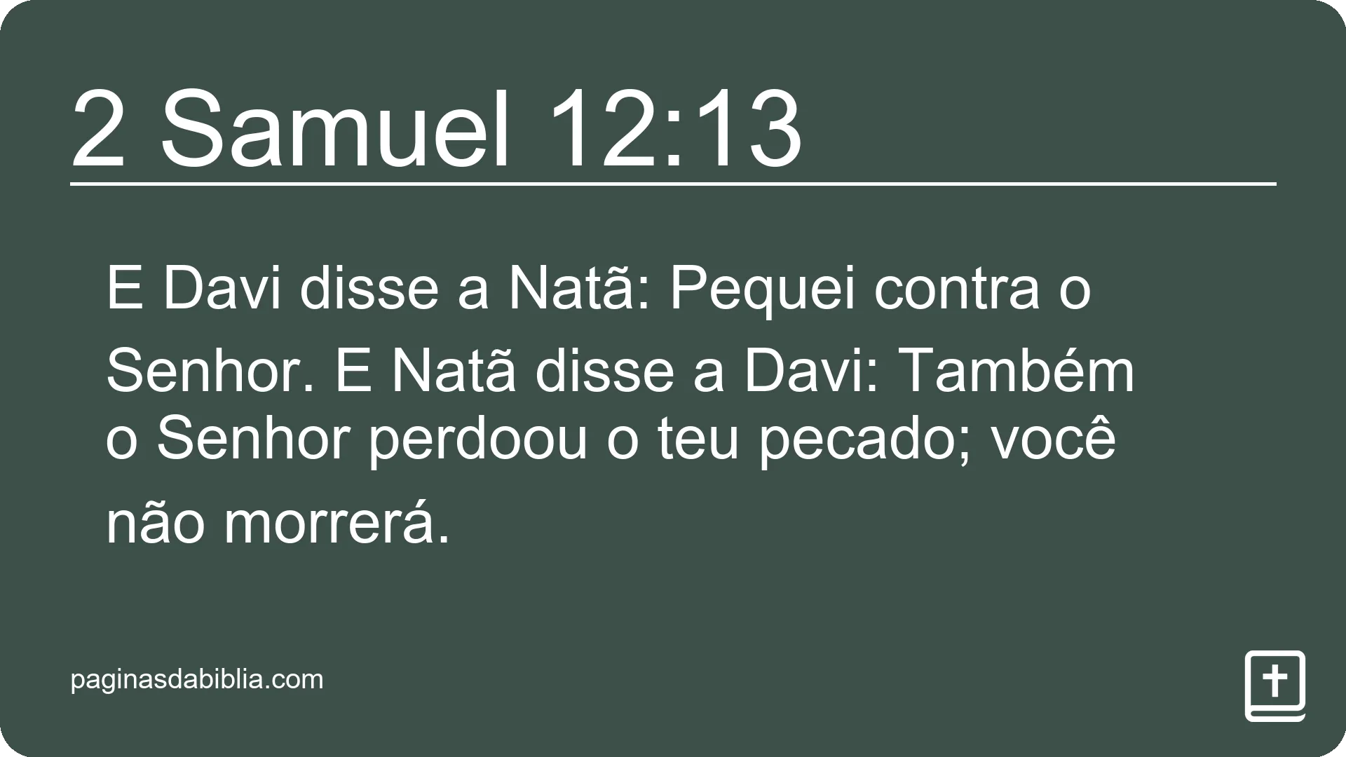 2 Samuel 12:13